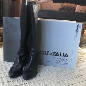 Water proof, stud backs boots, with small heel